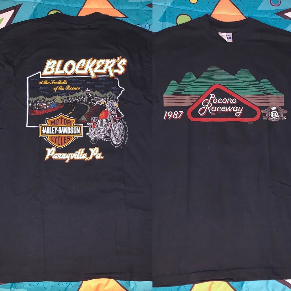 VTG 1980s Harley Davidson Single Stitch T Shirt